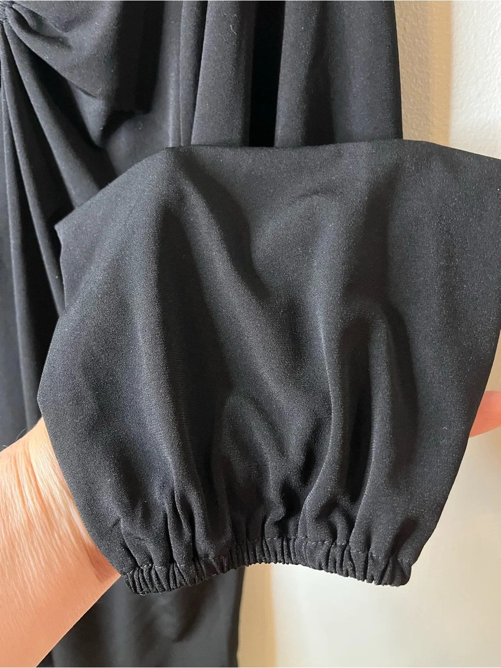 Michael Kors Black Top with Gold Accent Ring